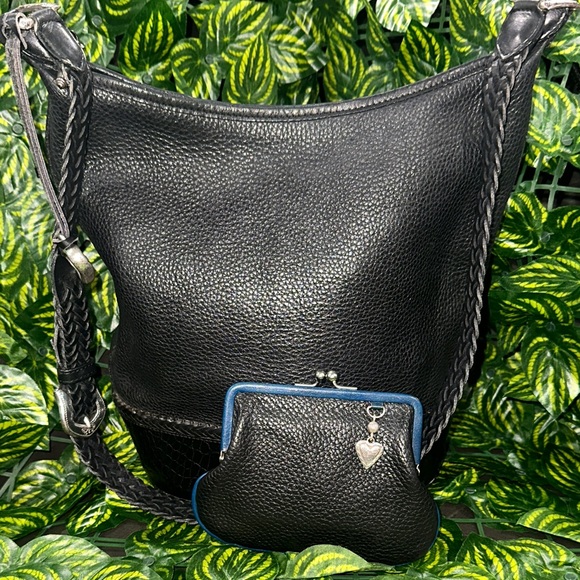 Handbags - Brighton Pebble Leather Vintage Bucket Bag with coin purse